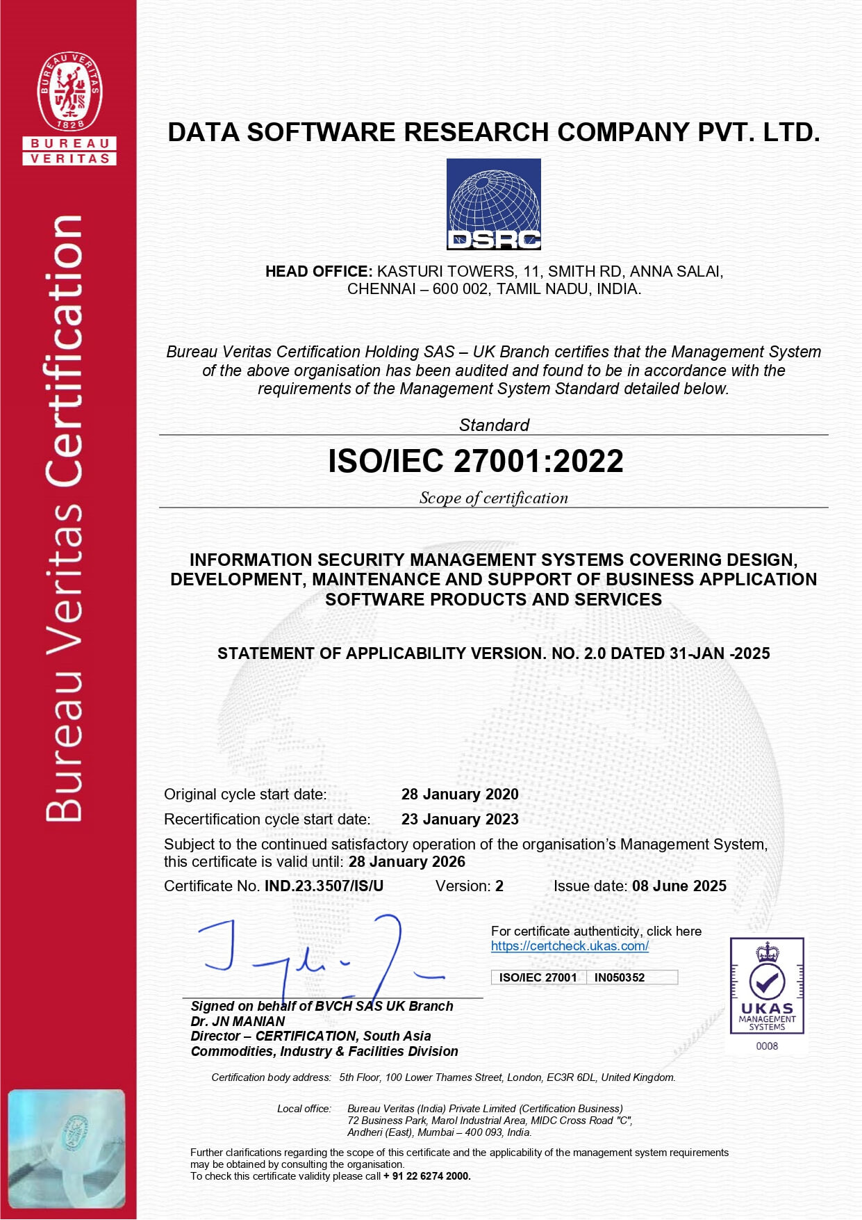 ISO/IEC 27001:2022